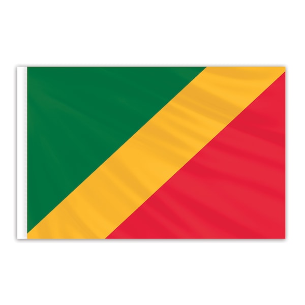 Global Flags Unlimited Congo Republic Indoor Nylon Flag 3'x5' 201551